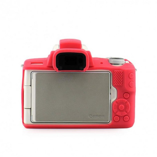 Protective silicone case for CANON EOS M50 cameras - red