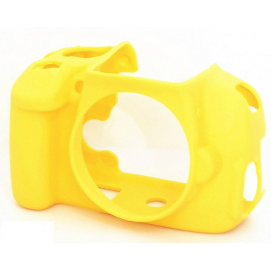 Protective silicone case for Canon EOS 600D, 650D, 700D cameras - yellow