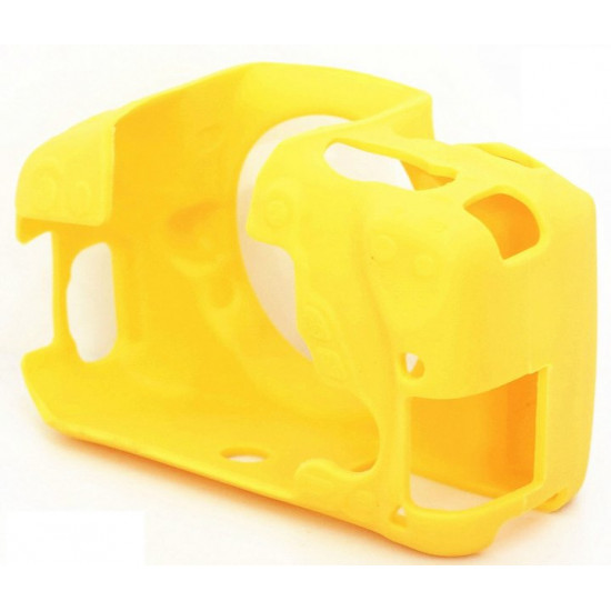 Protective silicone case for Canon EOS 600D, 650D, 700D cameras - yellow