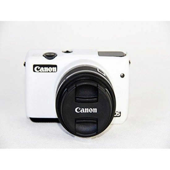 Protective silicone case for CANON EOS M10 cameras - white