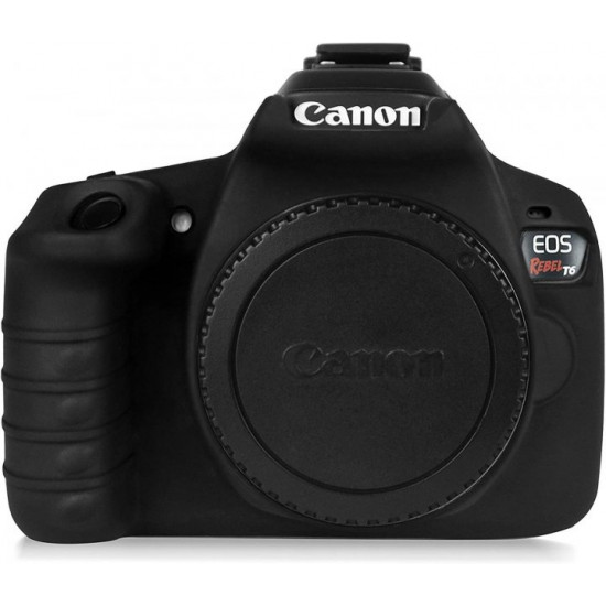 Protective silicone case for Canon EOS 1300D (T6) cameras - black