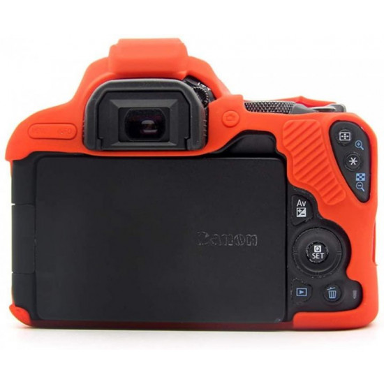 Protective silicone case for Canon EOS 200D, 200D II cameras - red