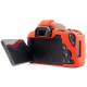 Protective silicone case for Canon EOS 200D, 200D II cameras - red