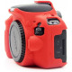 Protective silicone case for Canon EOS 200D, 200D II cameras - red