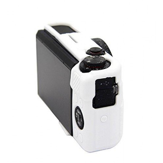 Protective silicone case for CANON G7X Mark II cameras - white