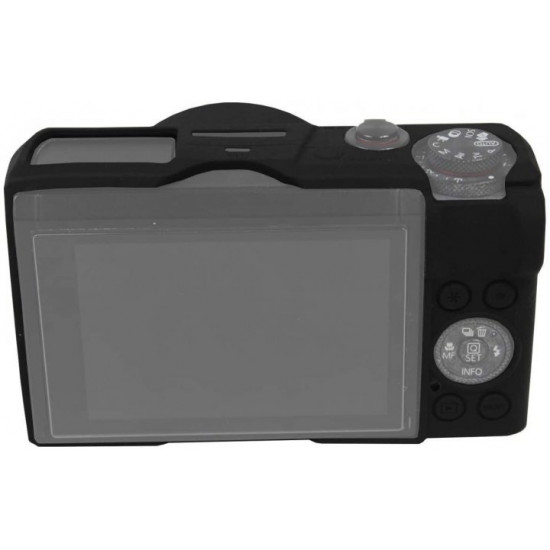 Protective Silicone Case with Cover for CANON G7X Mark III Cameras - Black