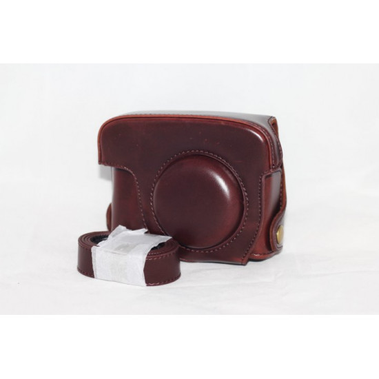 Protective case - case for CANON G15, G16 cameras - coffee