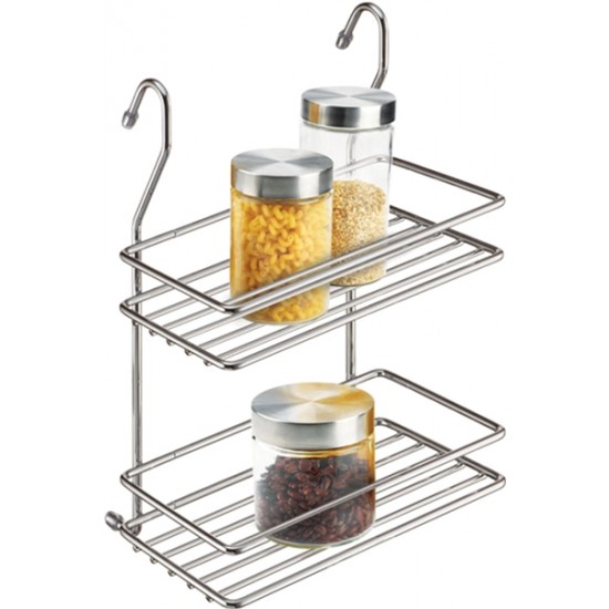 Shelf for railing two-tier Lemax Chrome (MX-066)