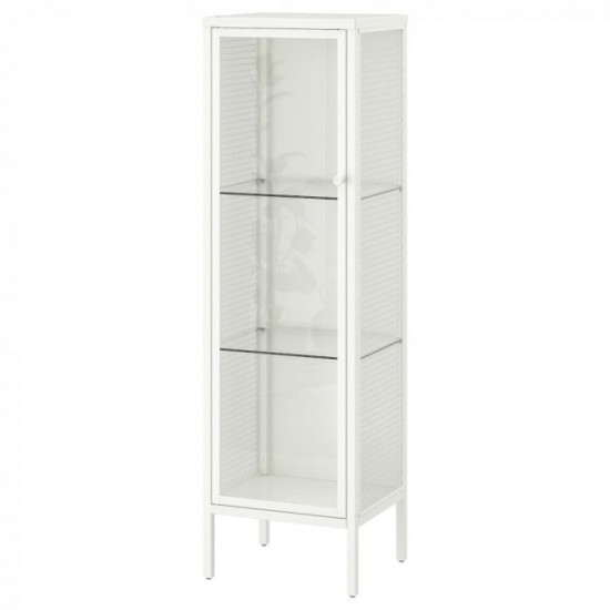 Wardrobe glass / display case IKEA BAGGEBO 34x30x116 cm white (805.029.98)