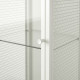 Wardrobe glass / display case IKEA BAGGEBO 34x30x116 cm white (805.029.98)