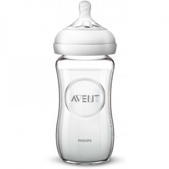  Бутылочка для кормления Philips AVENT Natural 240 мл стеклянная (SCF053/17)