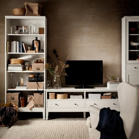 Книжковий шафа IKEA IDANAS 81x39x211 см білий (804.878.27)