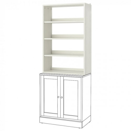 Книжковий шафа IKEA HAVSTA 81x35x123 см білий (703.886.39)