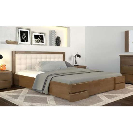 One-and-a-half bed 120x200 Regina Lux Arbor Drev beech wood Walnut