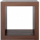 Bedside table Mix 1x1 Inteo 438x438x290 mm Walnut Case thickness 50mm