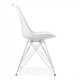 Chair for kitchen, living room with leatherette metal/plastic pillow Tower C Group SDM White