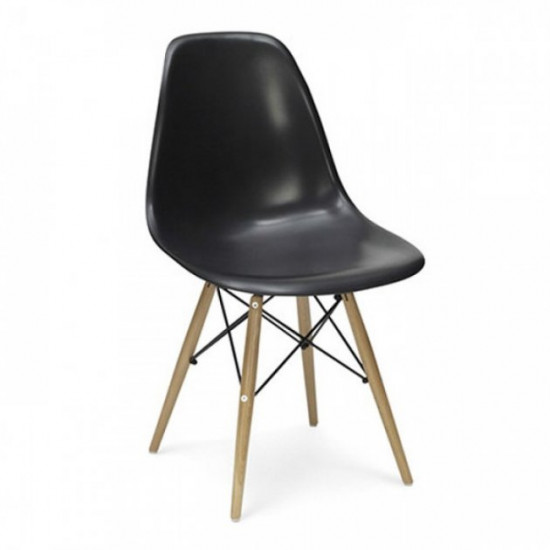 Chair for kitchen, living room wood/plastic Tower Wood Group SDM Black