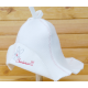 Women's sauna hat Bunny, white