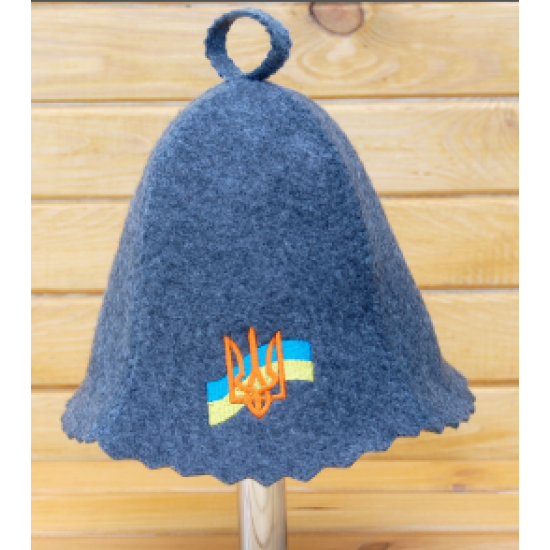 Sauna hat Coat of Arms, gray