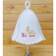 Women's sauna hat Miss sauna, white