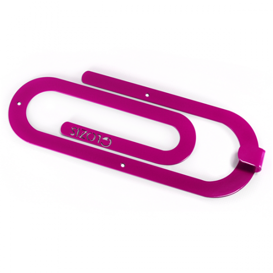  Вешалка настенная Крючок Glozis Clip Purple H-015 26 х 10см