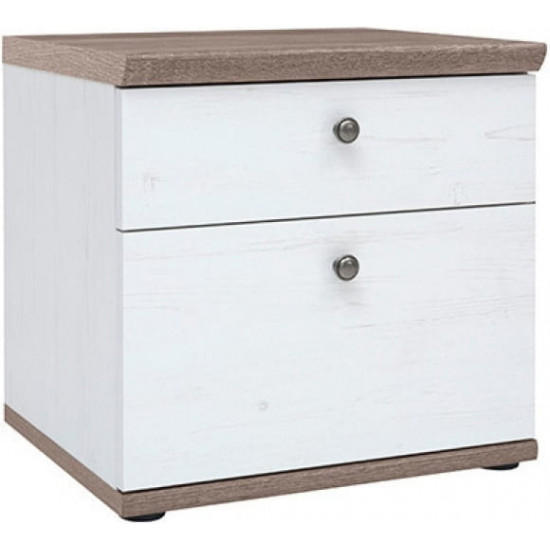 Bedside table BRV Tina KOM2S pine canyon / sonoma oak truffle