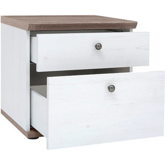 Bedside table BRV Tina KOM2S pine canyon / sonoma oak truffle