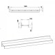 Wall shelf P-22 Companit Alder