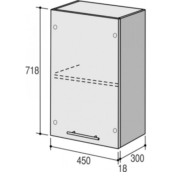 Top module RoKo Runa 71.8 x 30 x 45 cm Polar Oak (20200028647)