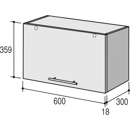 Upper module RoKo Runa 35.9 x 30 x 60 cm Natural Oak (20200028671)