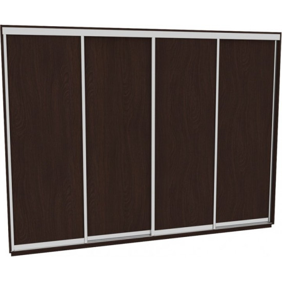 Sliding wardrobe HOUSE B356 Wenge chipboard 350x60x220