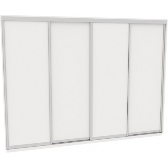 Sliding wardrobe DOM V376 White chipboard 370x60x220