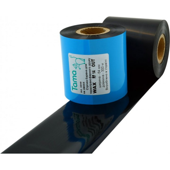 Ribbon Tama WAX RF14 64 mm x 300 m Out (6896)