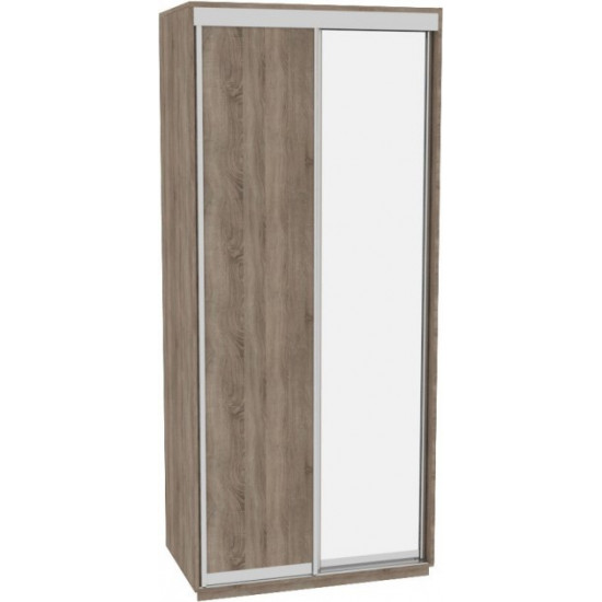 Sliding wardrobe HOUSE Favorit B116 Sonoma oak truffle chipboard+Mirror 110x60x240