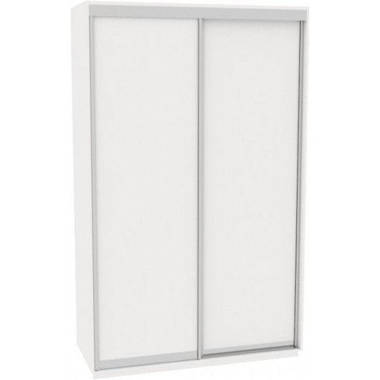 Sliding wardrobe DOM Favorite B166 White chipboard 160x60x240