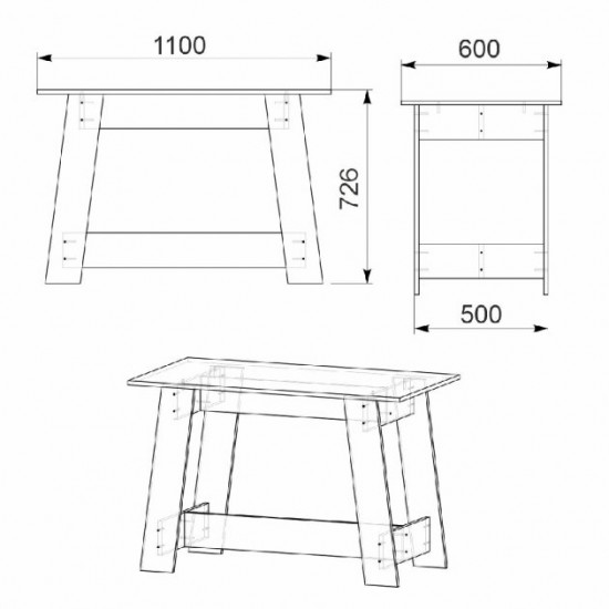 Kitchen table KOMPANIT KS-11 Apple tree