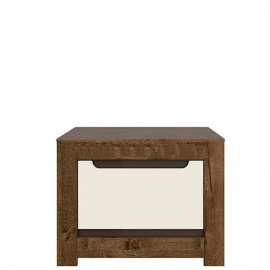 Bedside table KOM1S for the bedroom made of chipboard and MDF Erica Gerbor