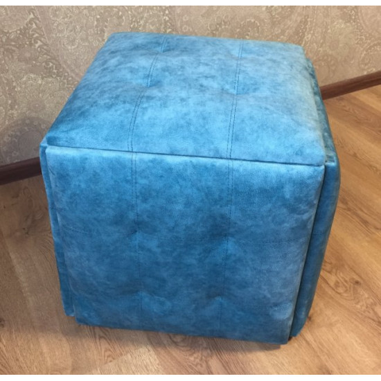 Pouf transformable 5 in 1 Bordo blue velor