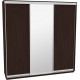 Sliding wardrobe DOM VG246 Wenge chipboard+Mirror 240x60x240