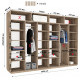 Sliding wardrobe HOUSE N4306 Sonoma Oak chipboard 300x60x240