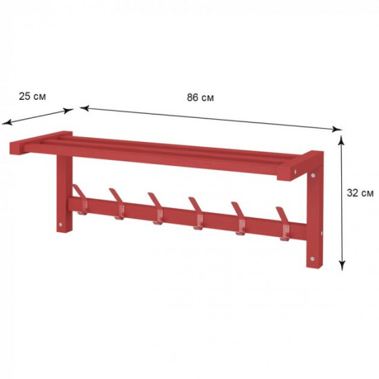 Wall hanger Fenster Interia Red