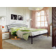 Metal double bed 180x200 Metakam Marko-1 Matt black