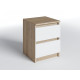 Bedside table Mebleva Ploshcha TK-1 Sonoma Oak + White (40x40x50 cm)