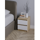 Bedside table Mebleva Ploshcha TK-1 Sonoma Oak + White (40x40x50 cm)