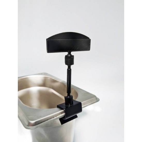 Price holder for gastronomy container, black, 50 mm