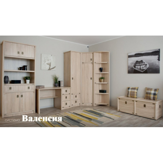 Cabinet cabinet Furniture-Service Valencia 1D2Sh 50x208.6x53 Samoan oak