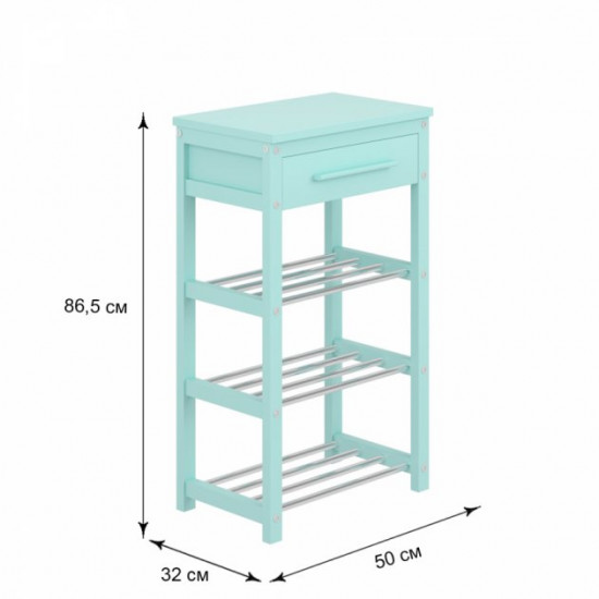  Тумба для обуви Fenster NVD-10 Бирюзовая 500