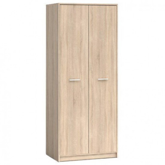 Two-door wardrobe in the hallway made of chipboard Nepo SZF2D Gerbor Sonoma Oak