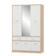 Combined hinged wardrobe 6D2sh Mebel-Service Tips oak Samoa/white matte