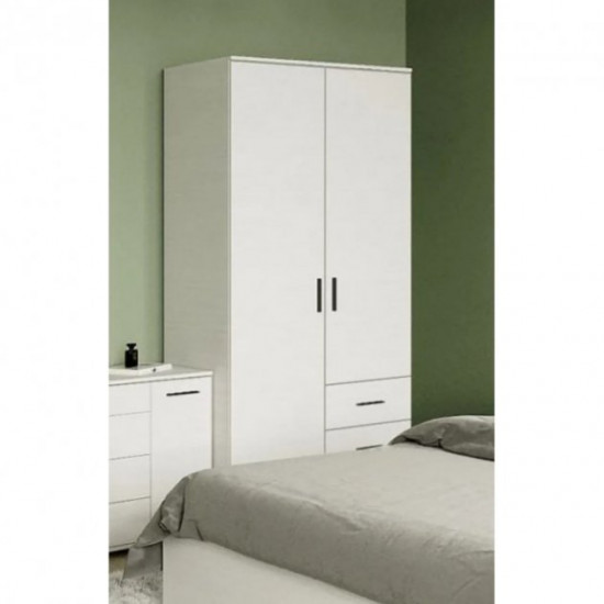 Bedroom Set 2 made of laminated chipboard Nymphaeum Alba Everest